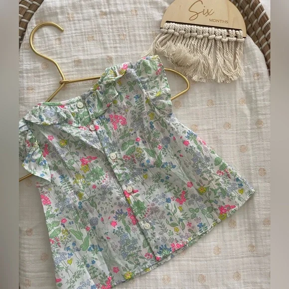 Beautiful Blouse top Jacadi 6 month NWT - Picture 2 of 3